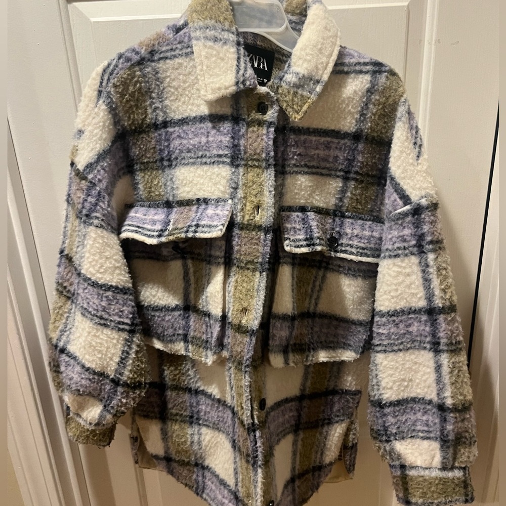 ZARA OVERSIZED PLAID JACKET